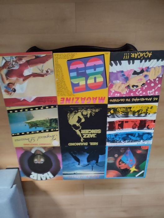 Vários discos de vinil