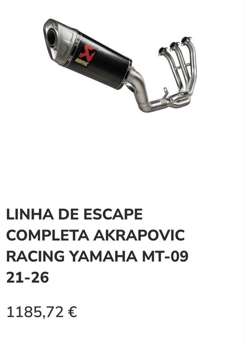 Yamaha MT-09 CP3 - AKRAPOVIC