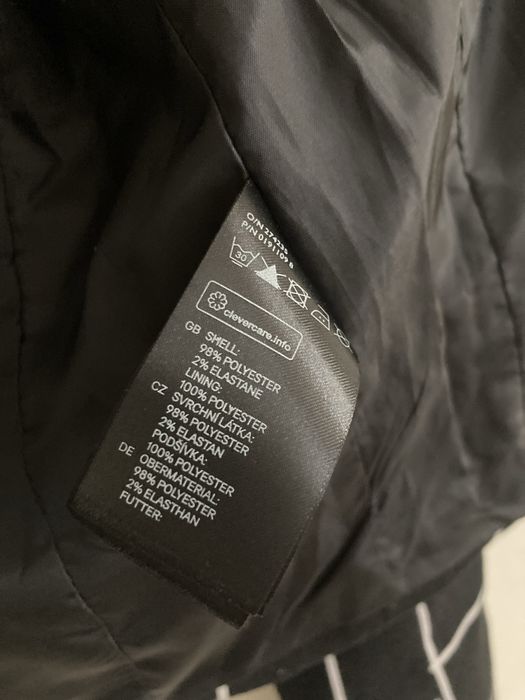 Marynarka w kratę kratkę H&M Divided  36 S czarno-biała taliowana