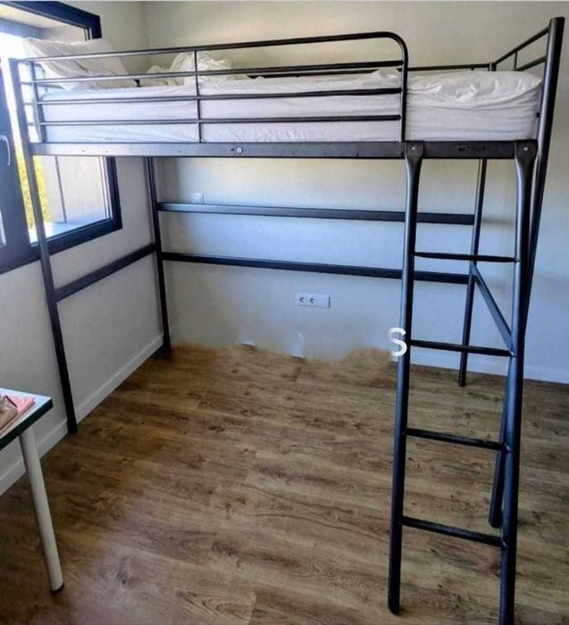 Cama Beliche alta com colchão