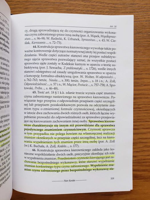 Kodeks karny. Część ogólna. tom I - red. Andrzej Zoll. Wyd. w 2004 r.