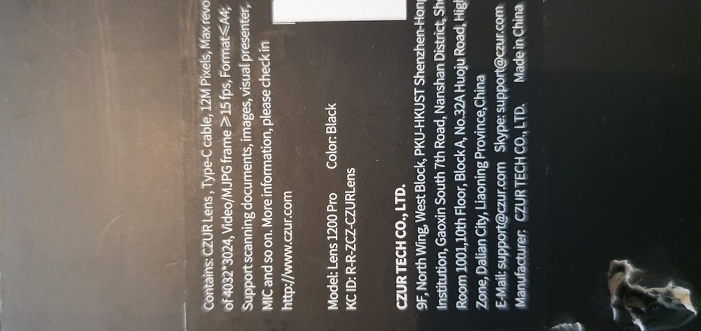 Scanner CZUR novo
