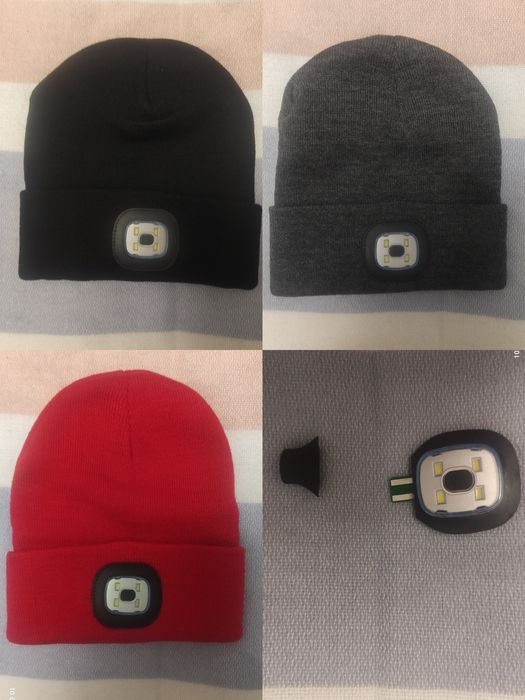 Шапка з ліхтариком на USB