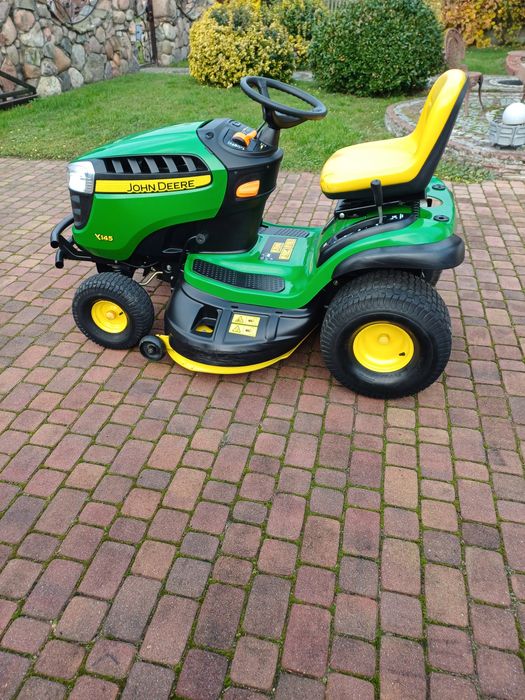 Traktorek kosiarka john deere x145 briggs stratton 19,5 hp pompa oleju