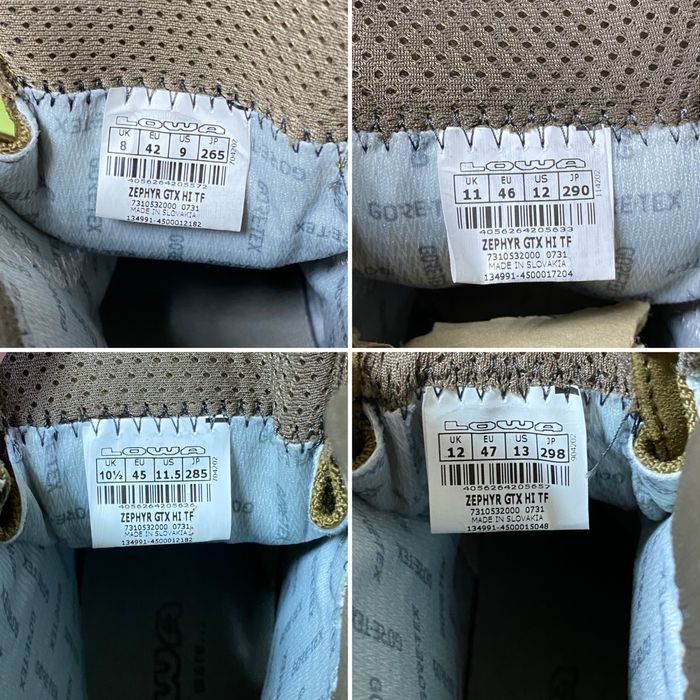 40,41, 42, 42.5, 43.5, 44, 44.5, 45,46,47. Берці LOWA Zephyr GTX Hi TF