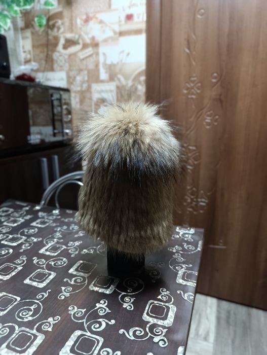 Детские парка с натуральным мехом, шапка норка