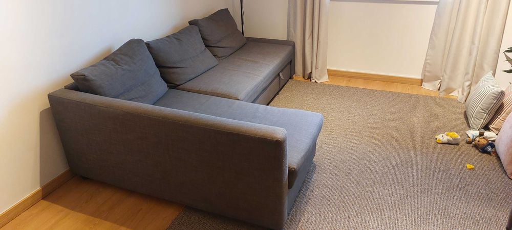 Sofá 3 lugares com chaise longue - Friheten Ikea