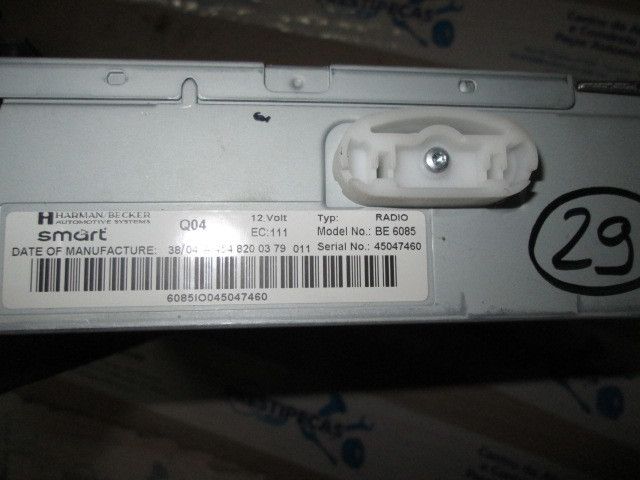 Rádio / auto-rádio SMART ForFour (454)