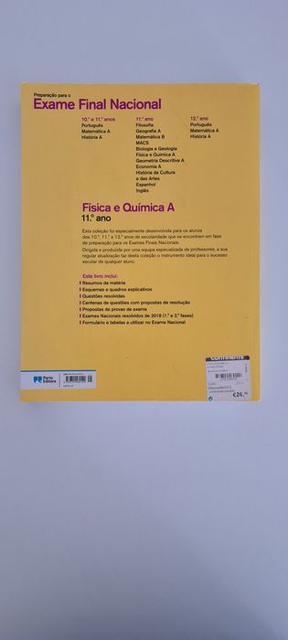 Exame Nacional Física e Química.  11 Ano