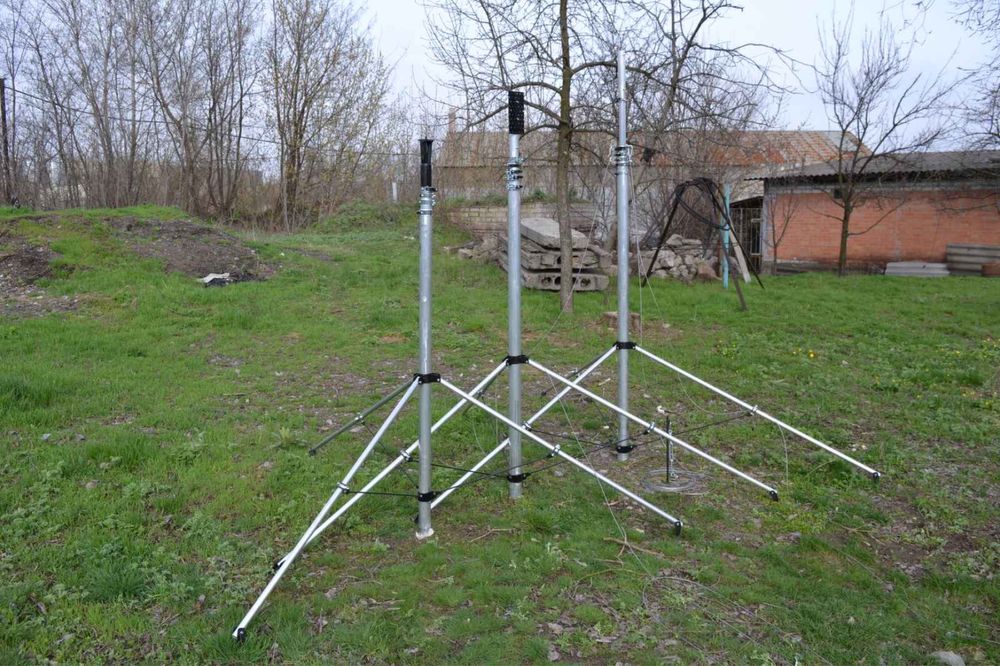 Мачта телескопическая алюминиевая 8м для антенн, квадрокоптеров