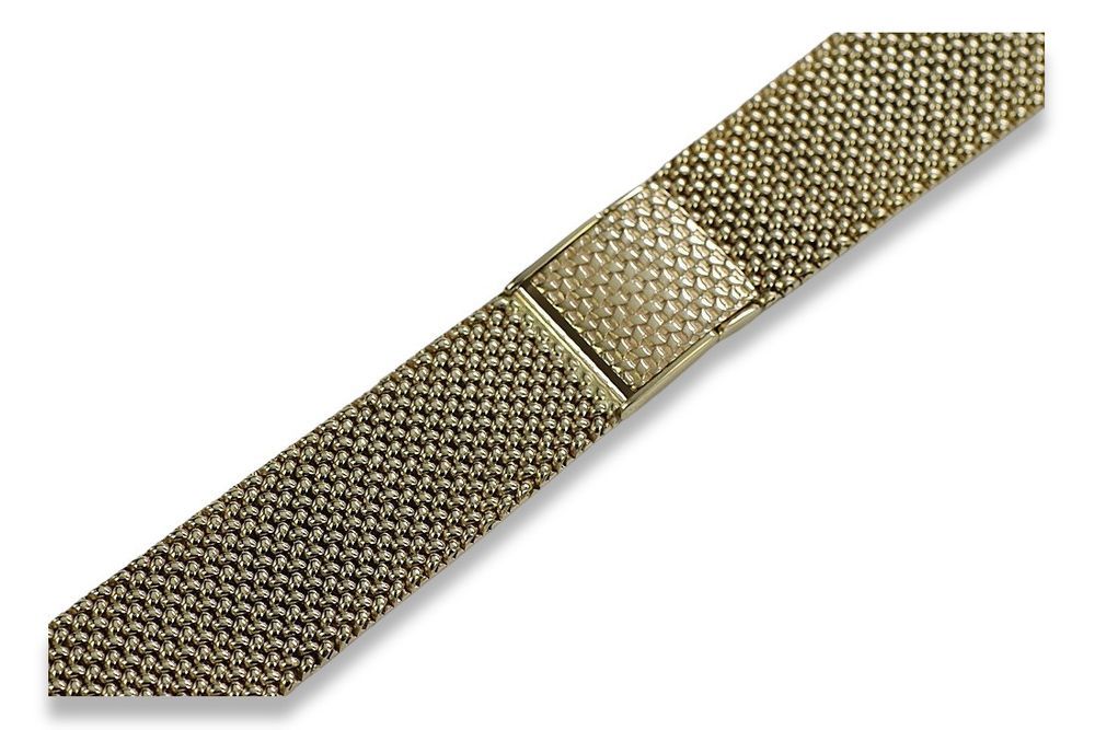 Złota bransoleta 14k 585 do zegarka męskiego mbw014y 14k (regulacja) W