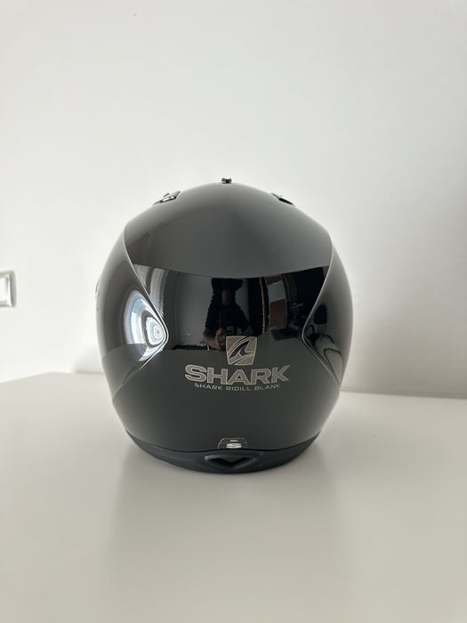Capacete SHARK Ridill Blank Black, em preto, tam: S