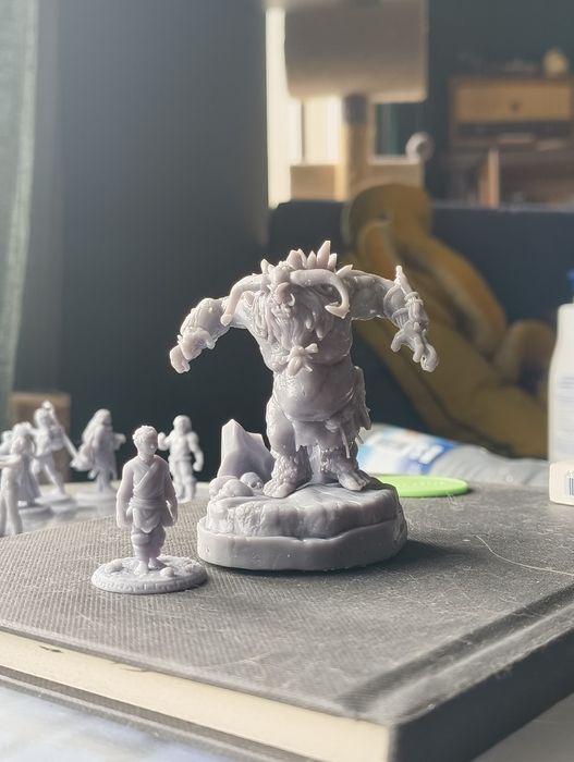 Impressão 3d de miniaturas para jogos como Warhammer 4k e Dnd