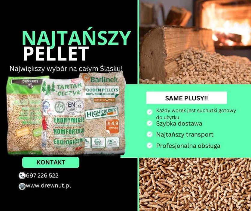pellet  pelet NAJTAŃSZY oraz Drewnut Lava Feniks Olczyk Pelleton A2