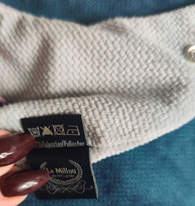 La Millou śliczna apaszka Velvet Dark Grey