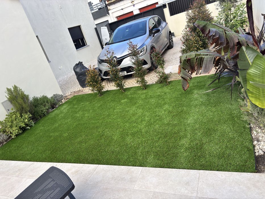 Instalação de relva sintetica