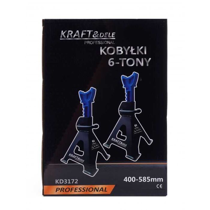 KRAFT&DELE Kobyłki Samochodowe Podstawki 6T 2 Szt 400-585Mm KD3172