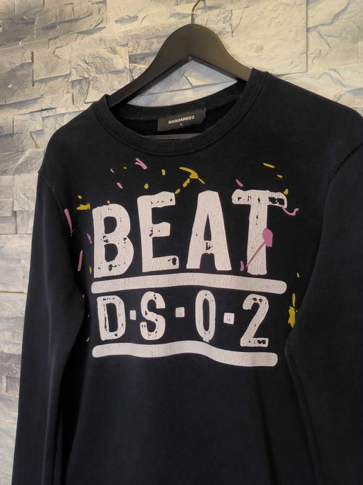 Bluza Dsquared2 DSQ2 Logo Czarna Beat Nadruk