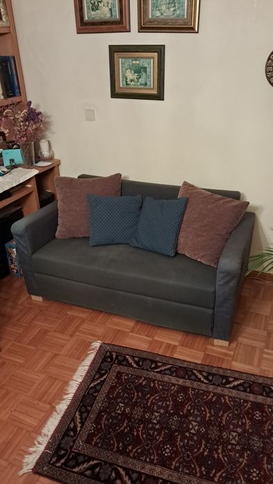 Sofá Cama Azul Escuro