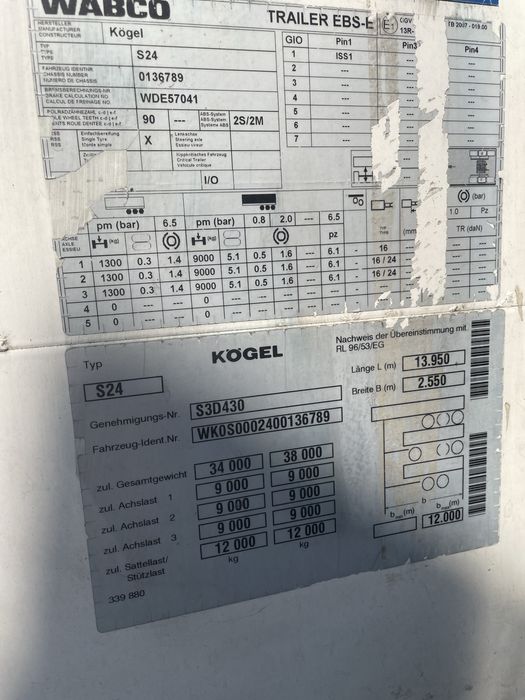 Напівпричіп Kogel S24