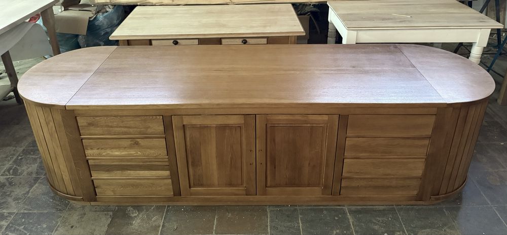 Okazyjnie! 3metrowa komoda dębowa dwustrona