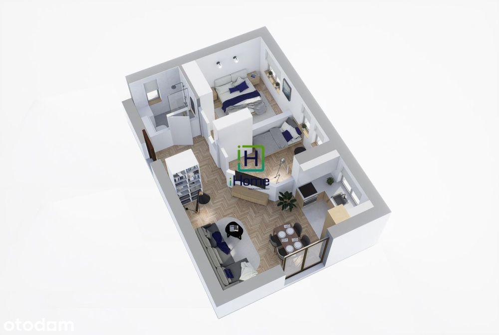 3 pokoje 49 m² I piętro
