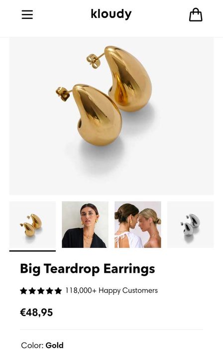 Kloudy Joias de coleção tudo Novo embalado + caixa guarda joias