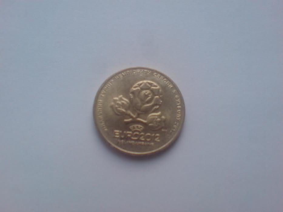 Монета Украины номиналом 1 грн ЕВРО 2012