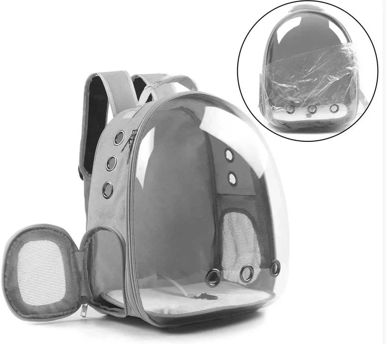 Portátil e Transparente Espaço Cápsulas, Mochila Respirável, gato