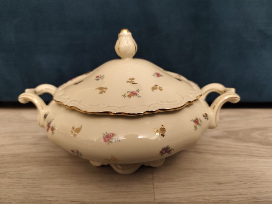 Waza na zupę Spenzo róże i chabry