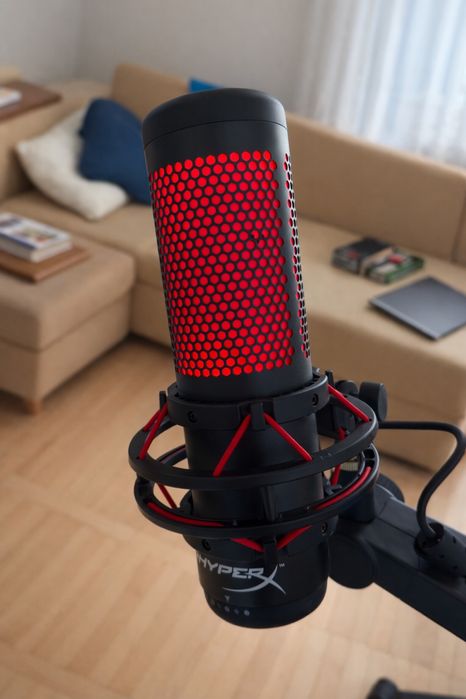Микрофон Hyperx quadcast + поп фильтр в подарок