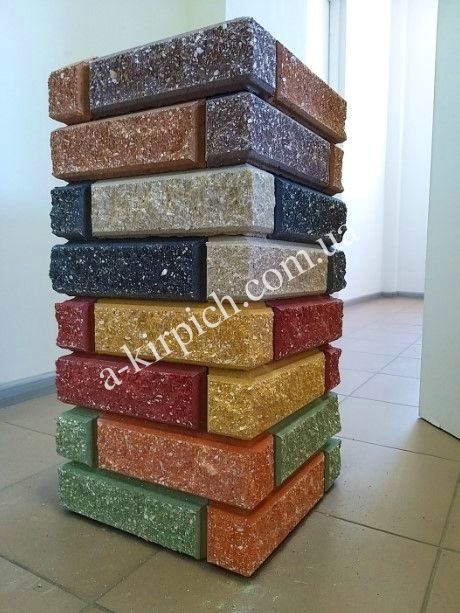 Кирпич облицовочный КАЯ для забора и столбов, рваный, скала, цегла: 14 ...