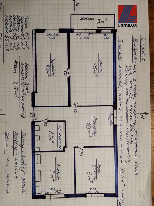 Sprzedam 3 pokojowe mieszkanie Zd Wola osiedle  Karsznice