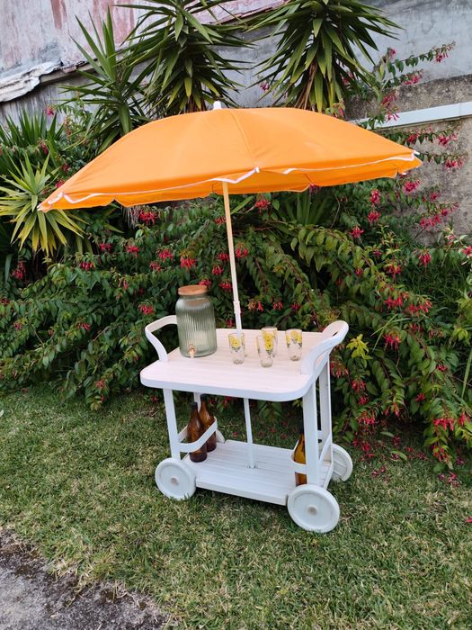 Carrinho de aperitivos para exterior