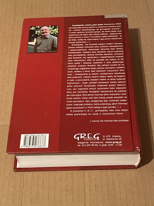 Książka - Encyklopedia szkolna język polski
