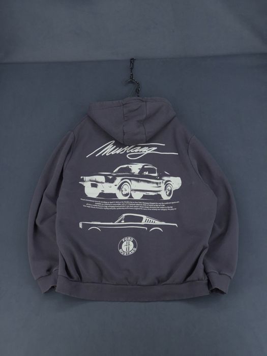 Ford Mustang bluza z kapturem kangurka nadruk auto 2XL/XXL
