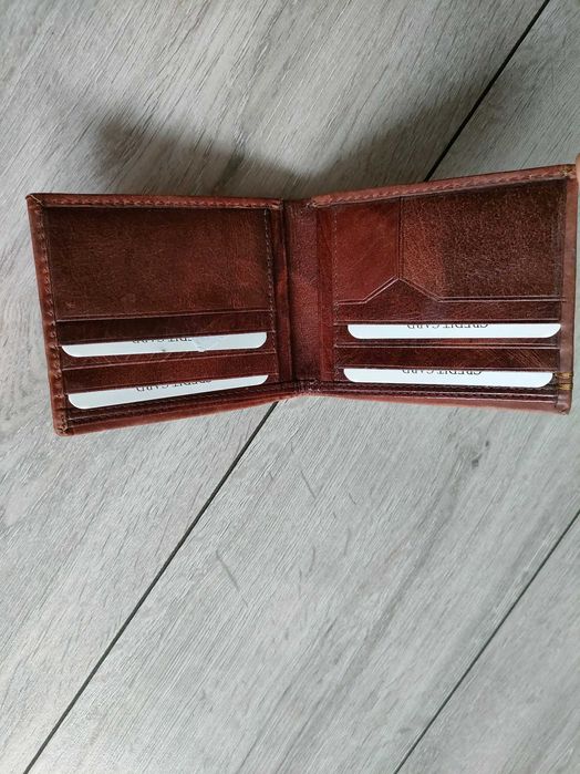 Portfel brązowy męski