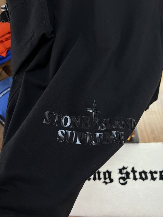 Куртка Bітровка Stone Island x Supreme Black