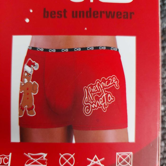 Bokserki męskie czerwone na świeta  M