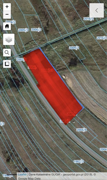 Działka budowlana WZ Sokołów Małopolski Kąty Trzebuskie Wólka