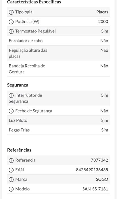 Grelhador de placas sogo