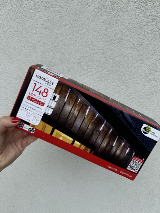 Lampki LED zewnętrzne sople nowe 148
