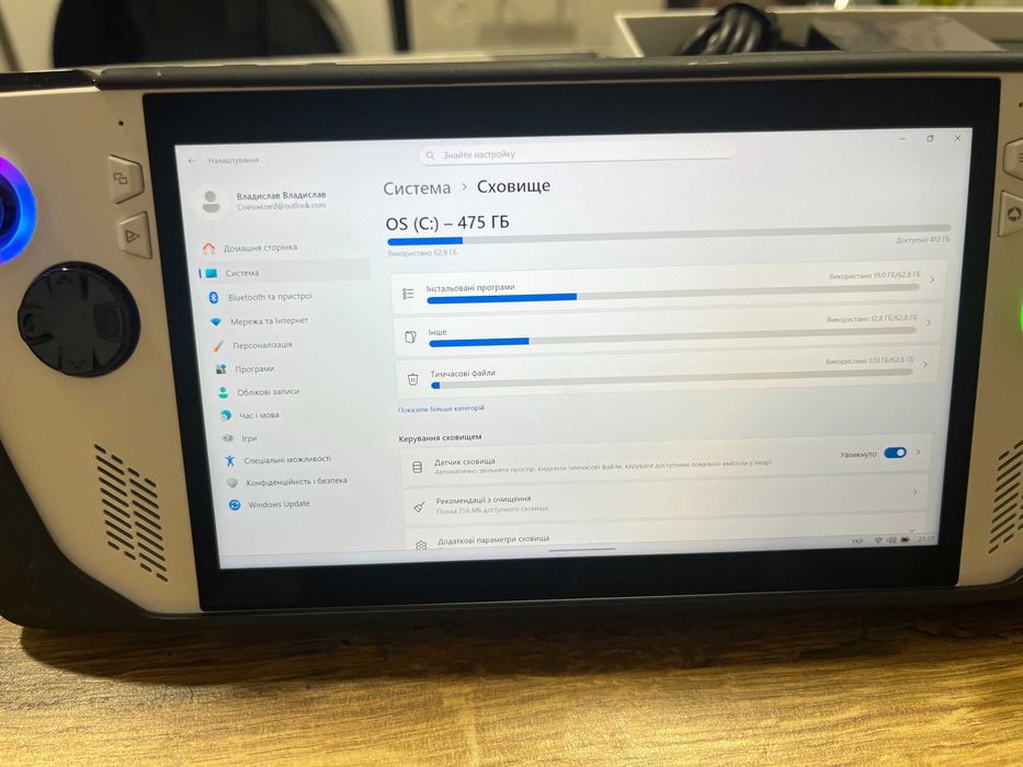 Asus Rog Ally Портативна консоль RC71L 16GB RAM 512GB SSD супер стан