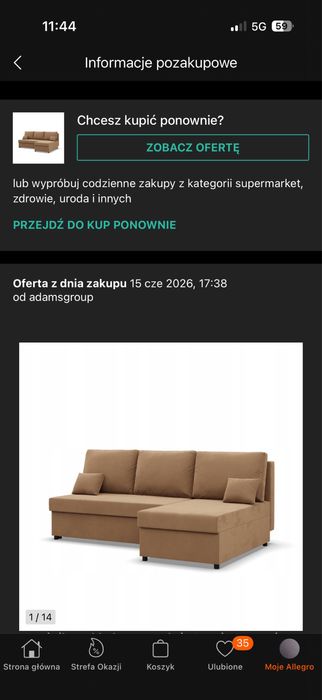 Sprzedam narożnik