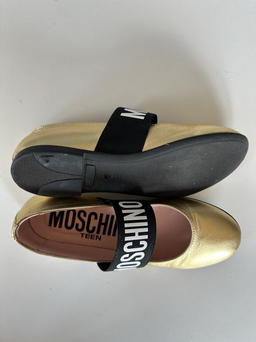Baleriny Balerinki MOSCHINO skórzane jak nowe