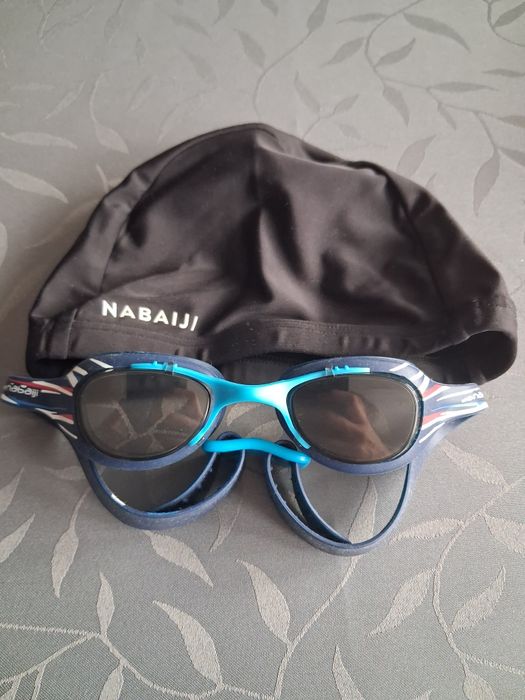 Gogle i czepek do plywania