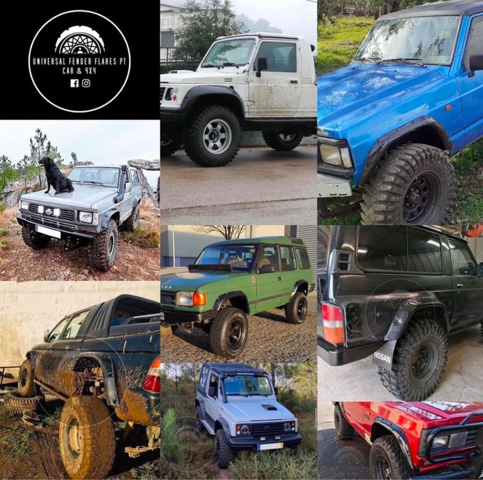 Abas de alargamento para jipes 4x4