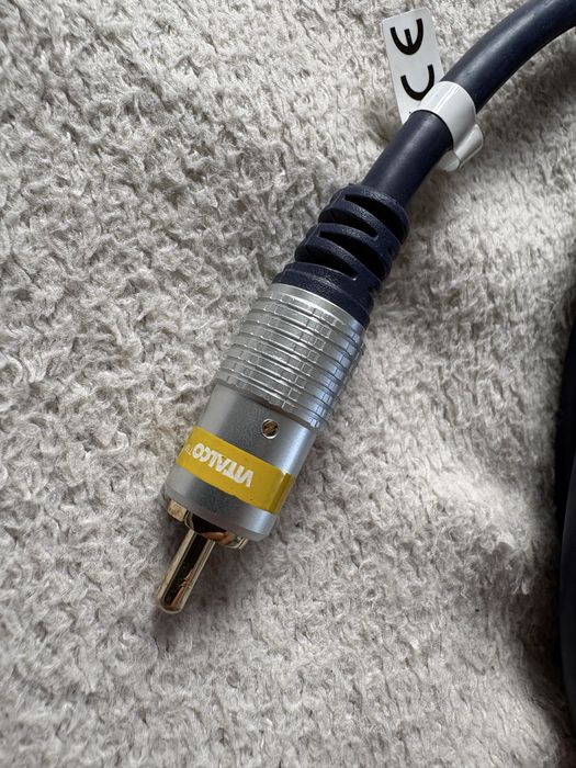 Vitalco Przewód interkonekt Kabel do subwoofera 1xRCA 5m 2x chinch
