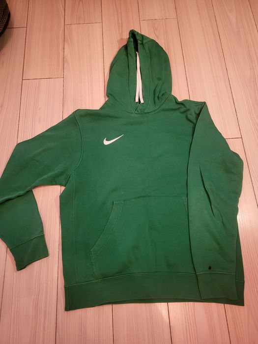 Zielona Bluza z Kapturem Nike