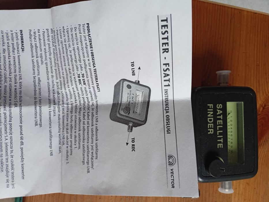 Miernik sygnału satelitarnego